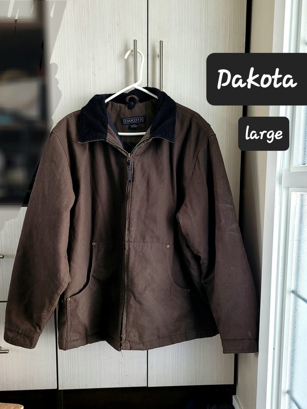 Dakota Men’s Brown Canvas Lightweight Shirt Jacket
